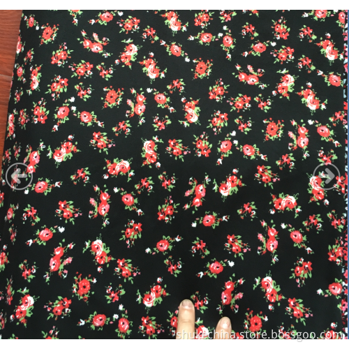 92% Polyester 8% Spandex Peach Skin Print Stoff